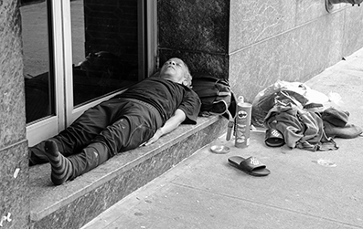 Homeless : Street Life : New York : Personal Photo Projects : Photos : Richard Moore : Photographer